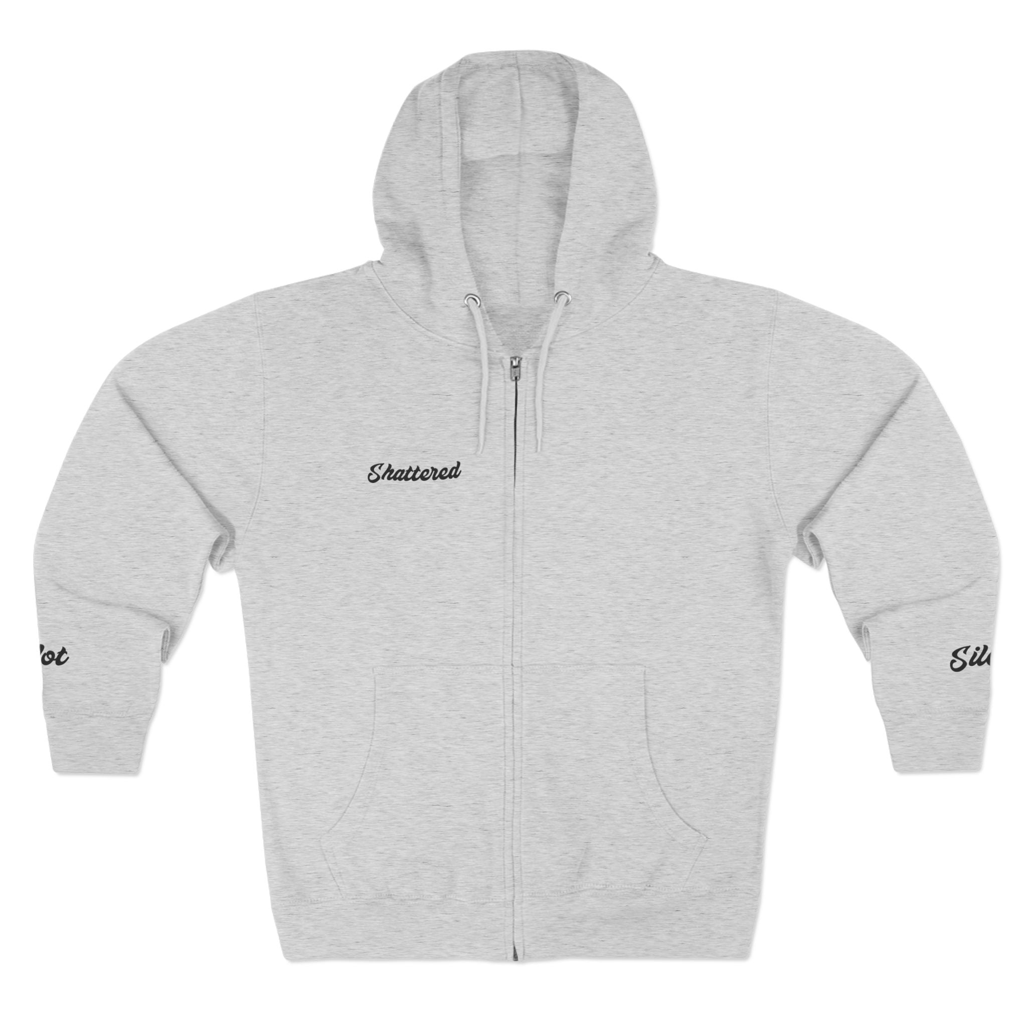 Shattered-Not Silent Zip hoodie
