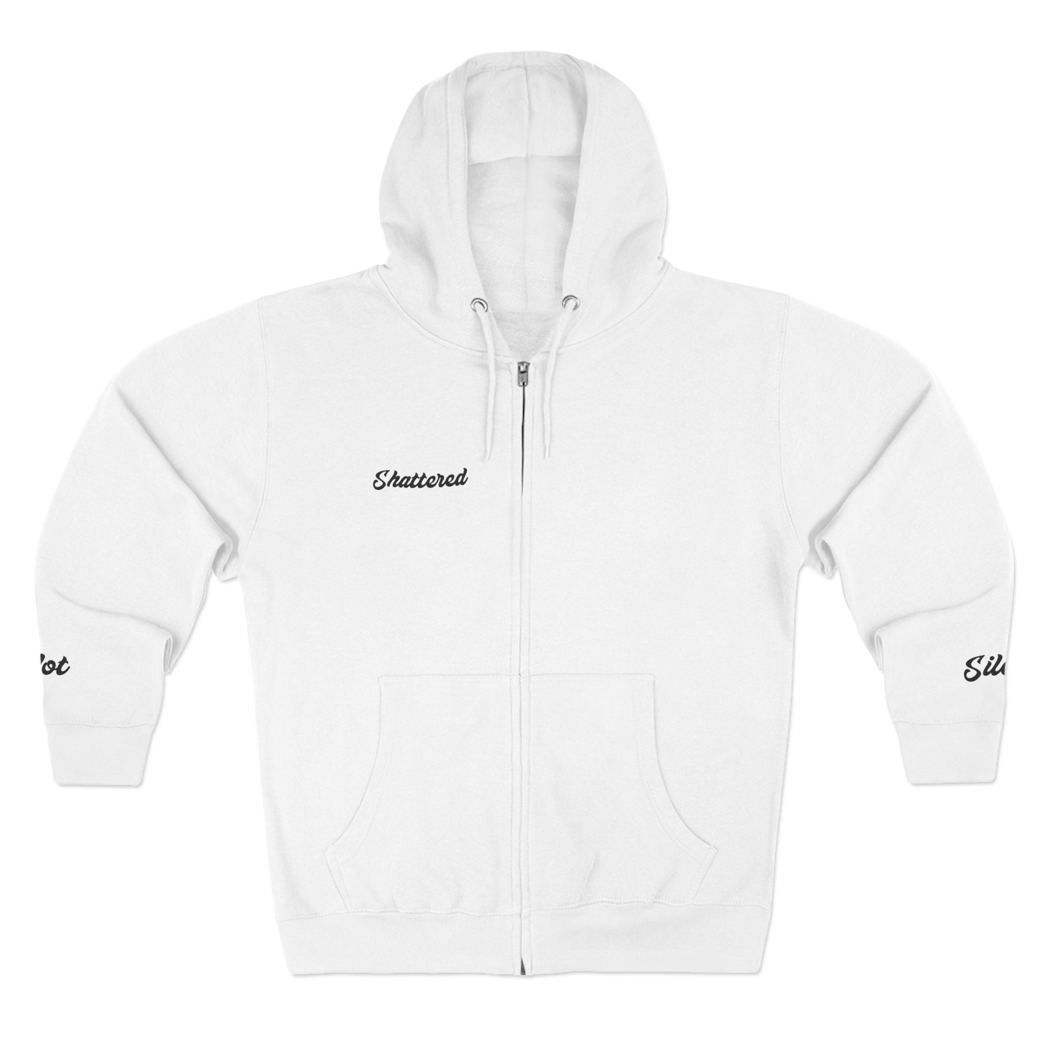 Shattered-Not Silent Zip hoodie